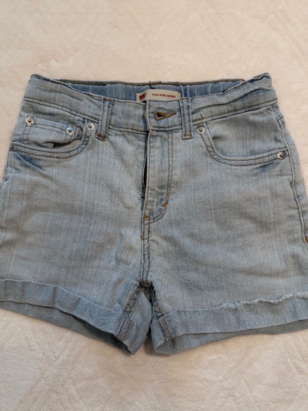 Levi's Jean Shorts High Rise Short Size: 8 Reg